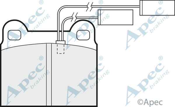 APEC BRAKING stabdžių trinkelių rinkinys, diskinis stabdys PAD485